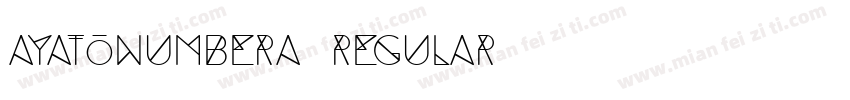 AyatoNumberA Regular字体转换